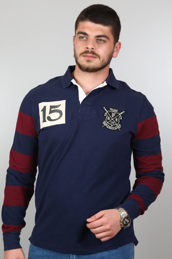 Polo RL Men's Long-Sleeve Mesh Big Pony Polo