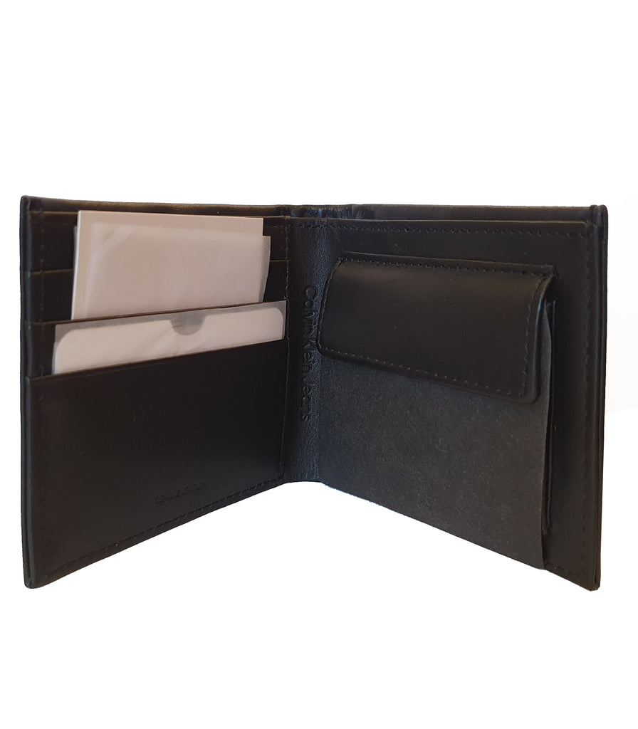 CK Jeans Mono textured bifold wallet