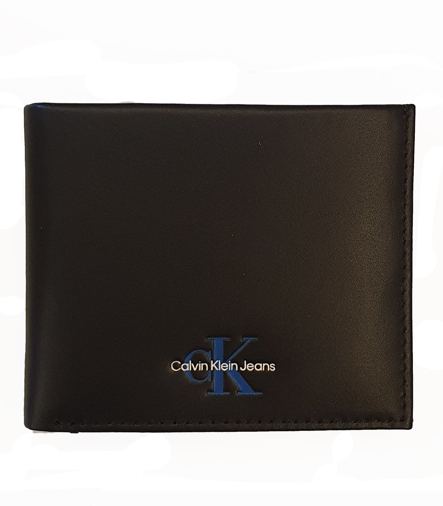 CK Jeans Mono textured bifold wallet