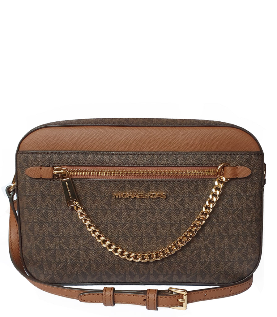 Mk Jet Set Large Logo Crossbody Bag