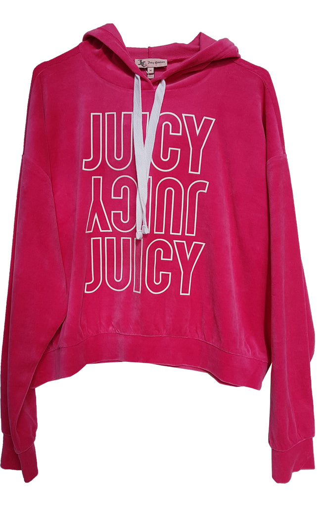 Juicy Couture Velour Cropped Hoodie