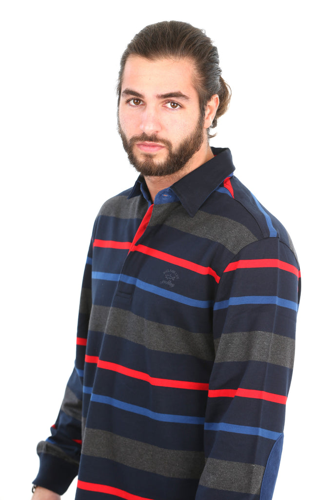 P&S Men's Half-Button Cotton Shirt