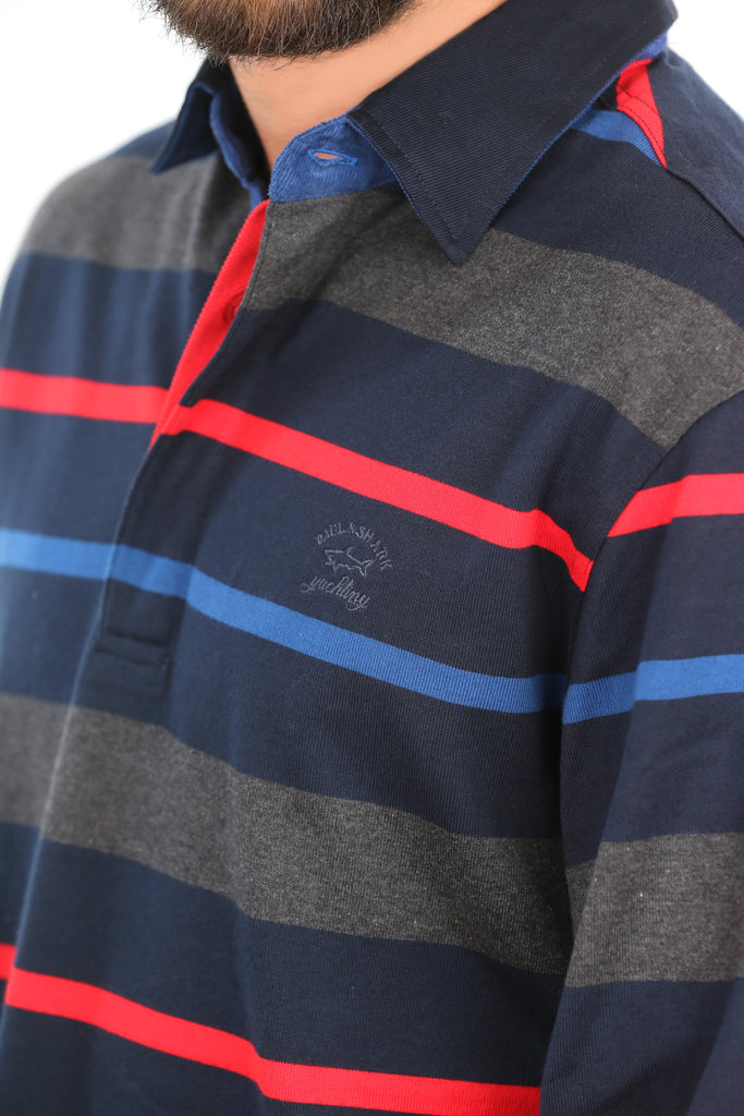 P&S Men's Half-Button Cotton Shirt