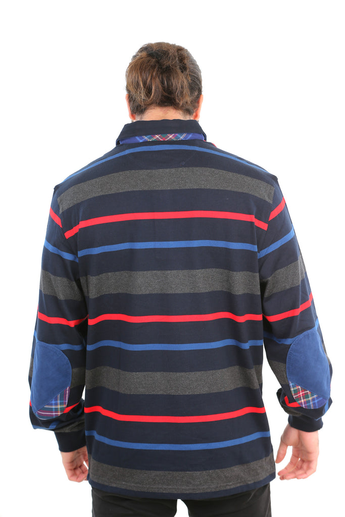 P&S Men's Half-Button Cotton Shirt