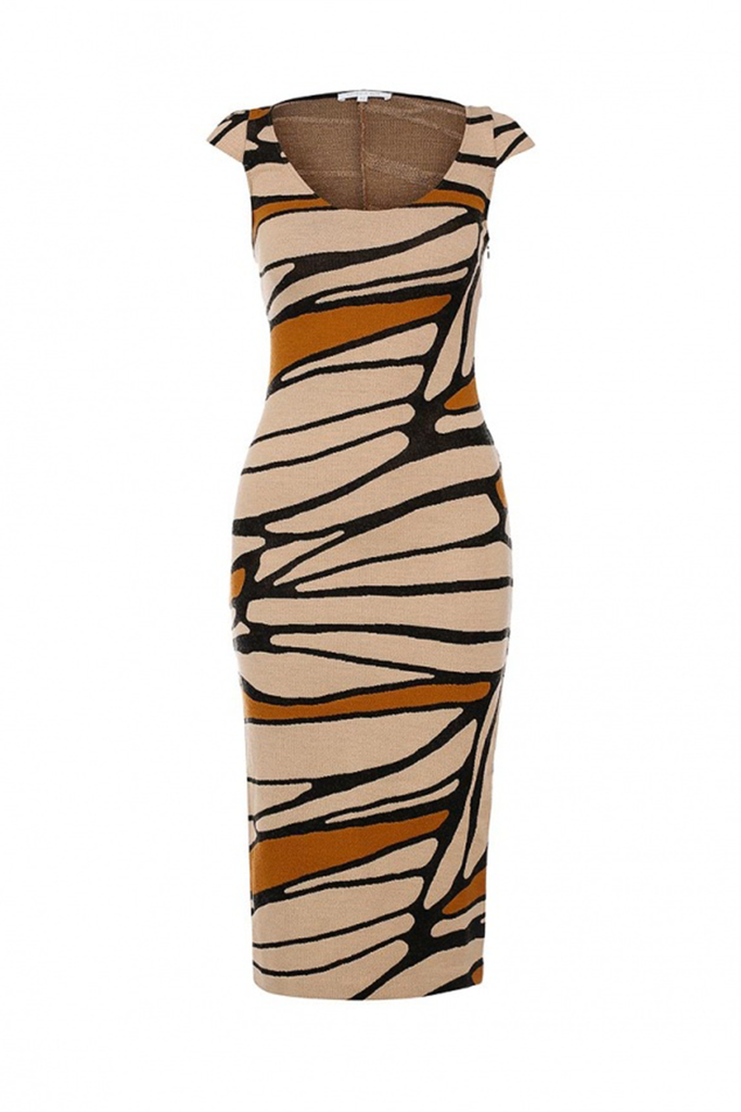 PP Knee Lenght Dress In Wool Jersey