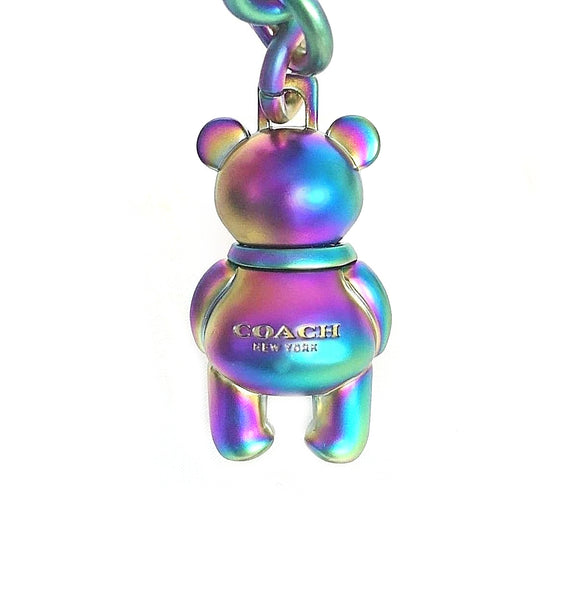 C Hologram Iridescent Teddy Bear Purse Charm Key Chain Ring C Hologram Iridescent Teddy Bear Purse Charm Key Chain Ring