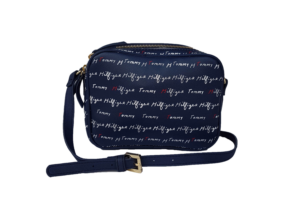 Tommy Hilfiger TH cursive printed sling bag