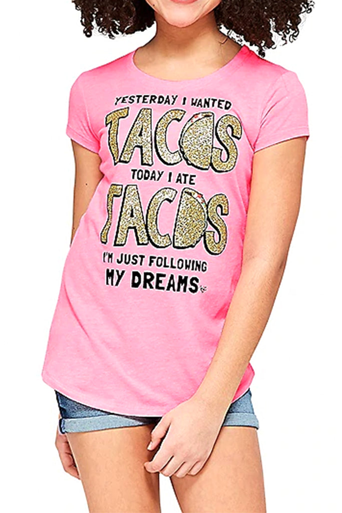 J Glitter Taco Graphic tee