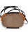 L-JO  Oval-Shaped Leather Crossbody Bag - Brown