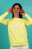 CK Logo CREW Sweatshirt Yellow