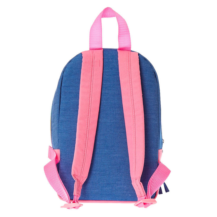 Claire's Kids Ray of Sunshine Denim Backpack