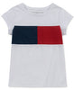 Tommy Hilfiger Girls Pieced Flag T-Shirt White