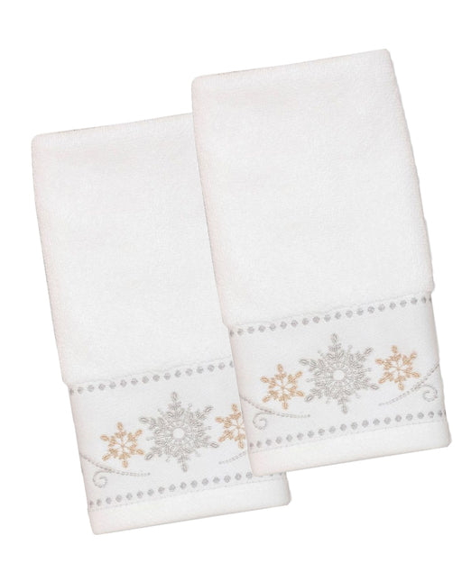 Lenox Holiday Fingertip Snowflake Towel Set of 2