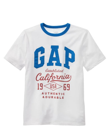 GAP Logo waffle-knit hockey tee