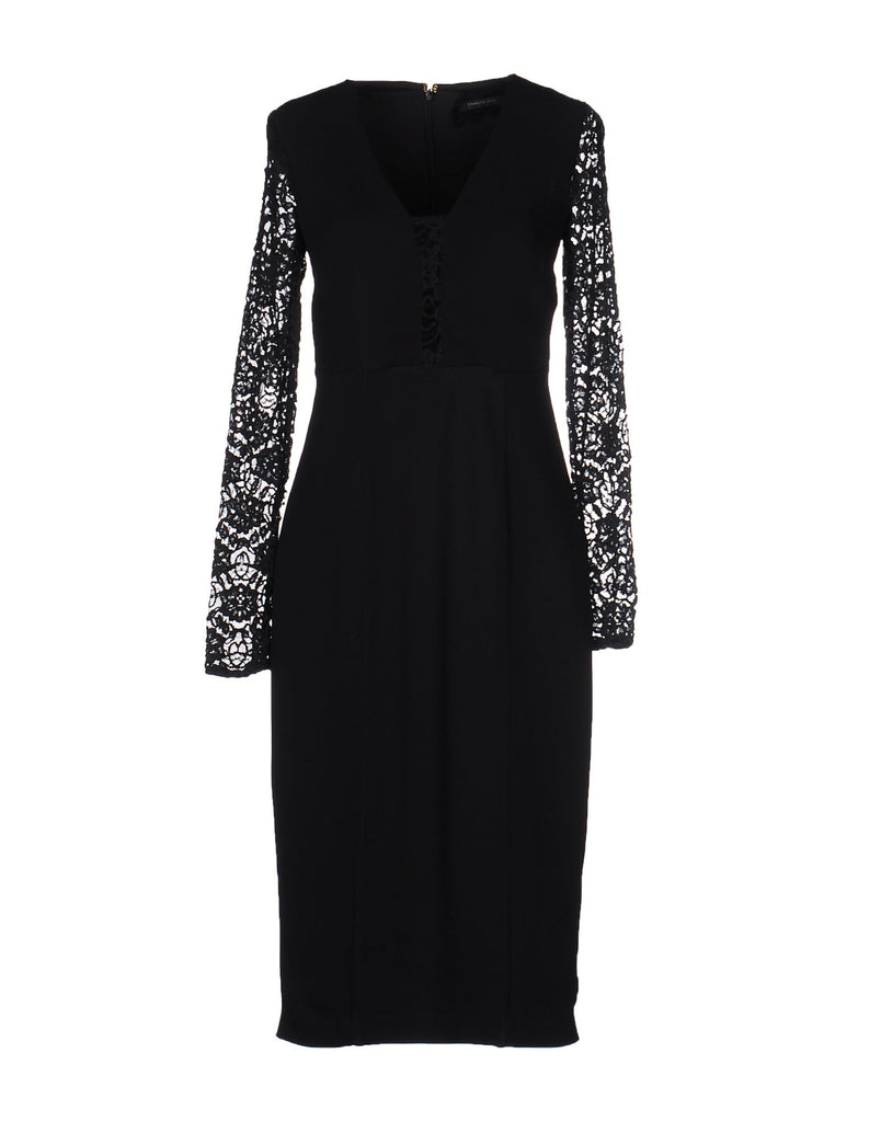 Patrizia Pepe Midi Dress In Stretch Viscose Crepe Fabric