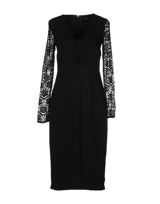 PP Midi Dress In Stretch Viscose Crepe Fabric
