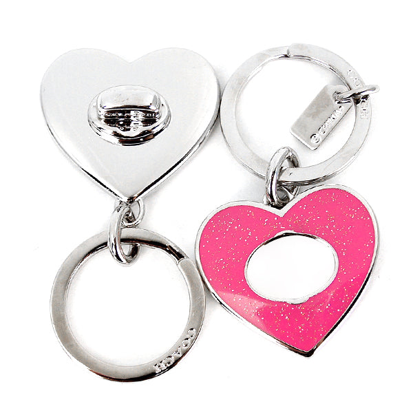 Coach key ring heart pink COACH F58512 SVRD key ring