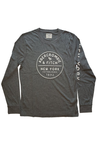 ABERCROMBIE & FITCH APPLIQUE LOGO TEE