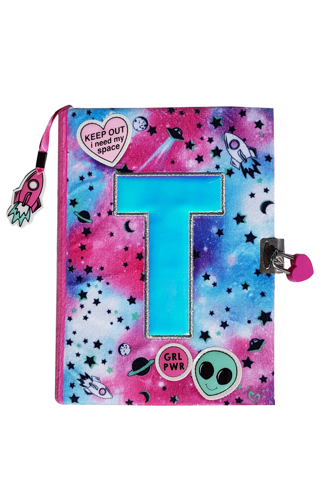 Justice Girls Initial Diary Space Journal Notebook
