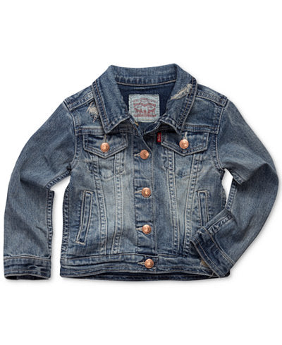 Levi's® Snap Button-Front Denim Jacket, Little Girls