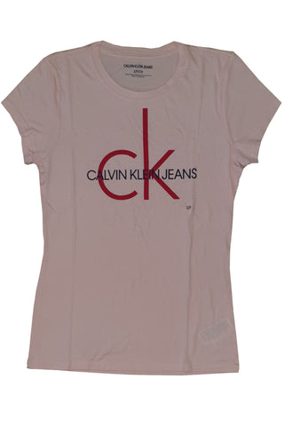 Calvin Klein Women's Logo Silver Buckle Twist reversible belt