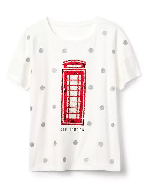 G Sequin Logo T-Shirt