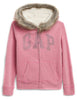 GAP Logo Sherpa Hoodie Sweatshirt Pink