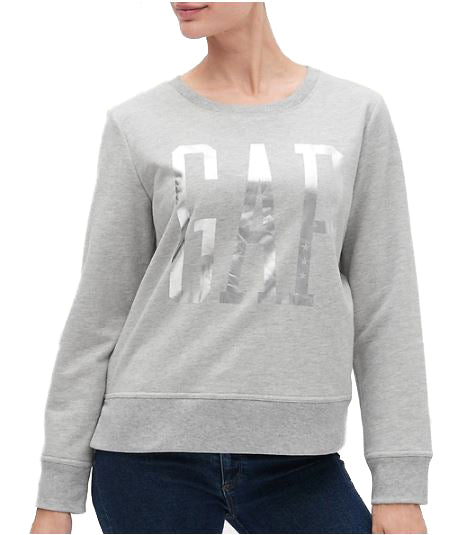 G Metallic Logo Pullover Sweater