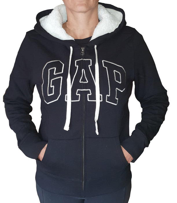 G Logo Sherpa-Lined Hoodie Black