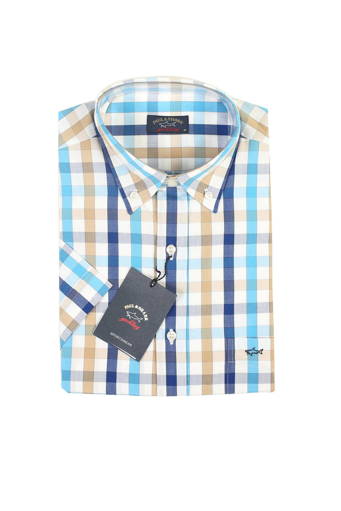 Paul & Shark Check Short Sleeve Shirt