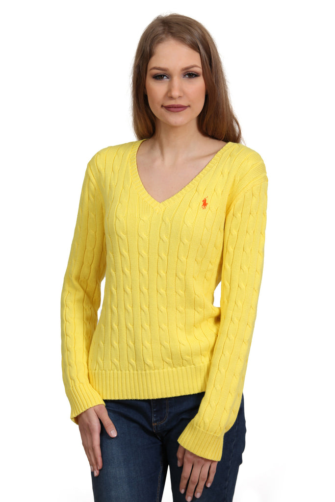 Polo Ralph Lauren Women's Kimberly LS Sweat Yellow
