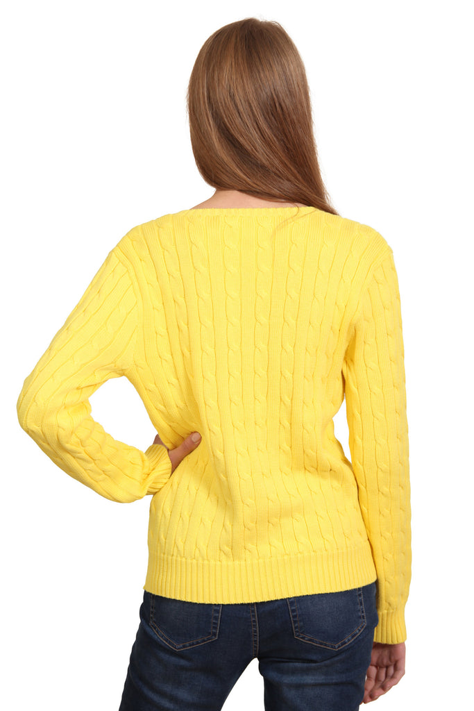 Polo Ralph Lauren Women's Kimberly LS Sweat Yellow