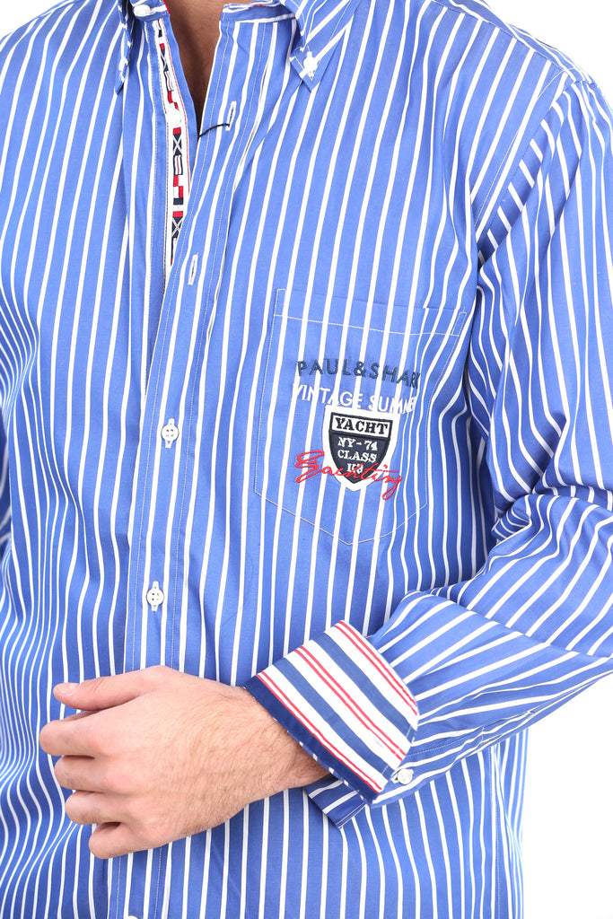 Paul & Shark Button Down Striped Shirt