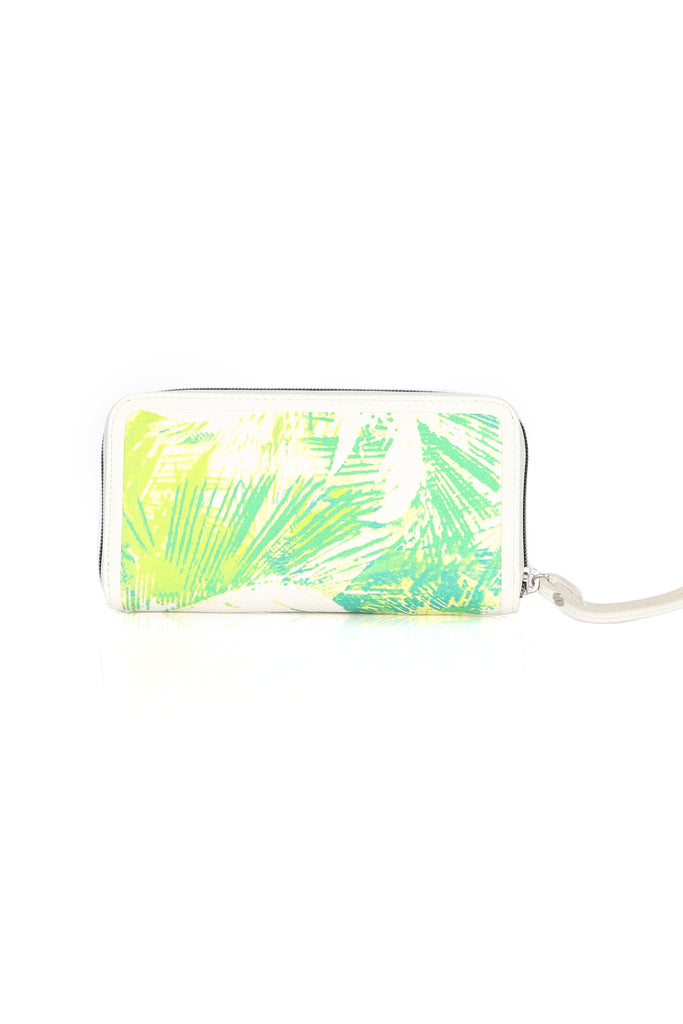 Calvin Klein Hailey Palm Print Zip Continental Wallet