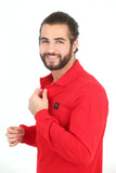 Paul & Shark Men's Long Sleeved Polo Shirt Red