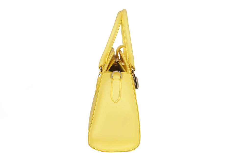 Patrizia Pepe 2V4814/AT78 Women's Handbag in Yellow Leather