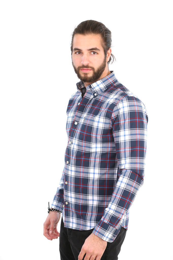 Abercrombie & Fitch Plaid Oxford Shirt