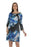RC Women's Dress Long Sleeve Tunic Flowers Print