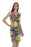 V Jeans Viscose Dress Pattern Chain and Tiger Stamp Decoration