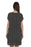 Black Rainn Shoulder Crop Sleeve Mini Dress