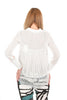 PP Shirt White Pleated Back Blouse