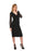 PP Midi Dress In Stretch Viscose Crepe Fabric
