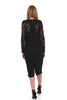 PP Midi Dress In Stretch Viscose Crepe Fabric