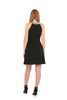 JS Women's Solid Ity Dress with Neck Detail