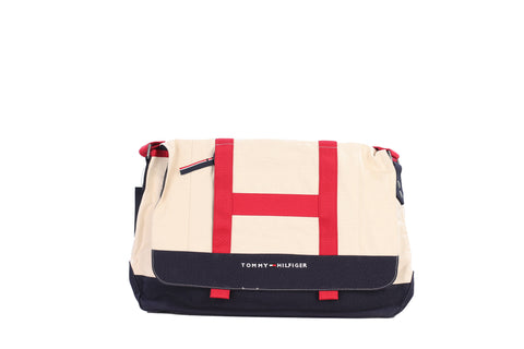 Tommy Hilfiger Monogram Reversible Tote Top Handle Bag