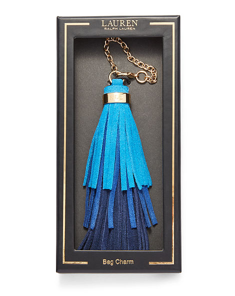 RL Ombré Tasseled Handbag Charm