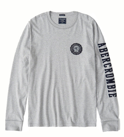 ABERCROMBIE & FITCH APPLIQUE LOGO TEE