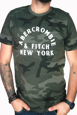 ABERCROMBIE & FITCH APPLIQUE LOGO TEE