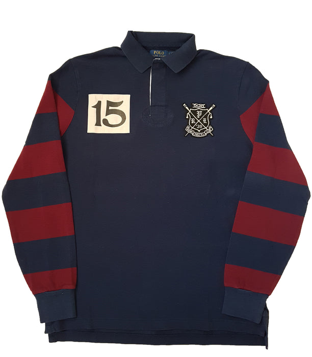 Polo RL Men's Long-Sleeve Mesh Big Pony Polo