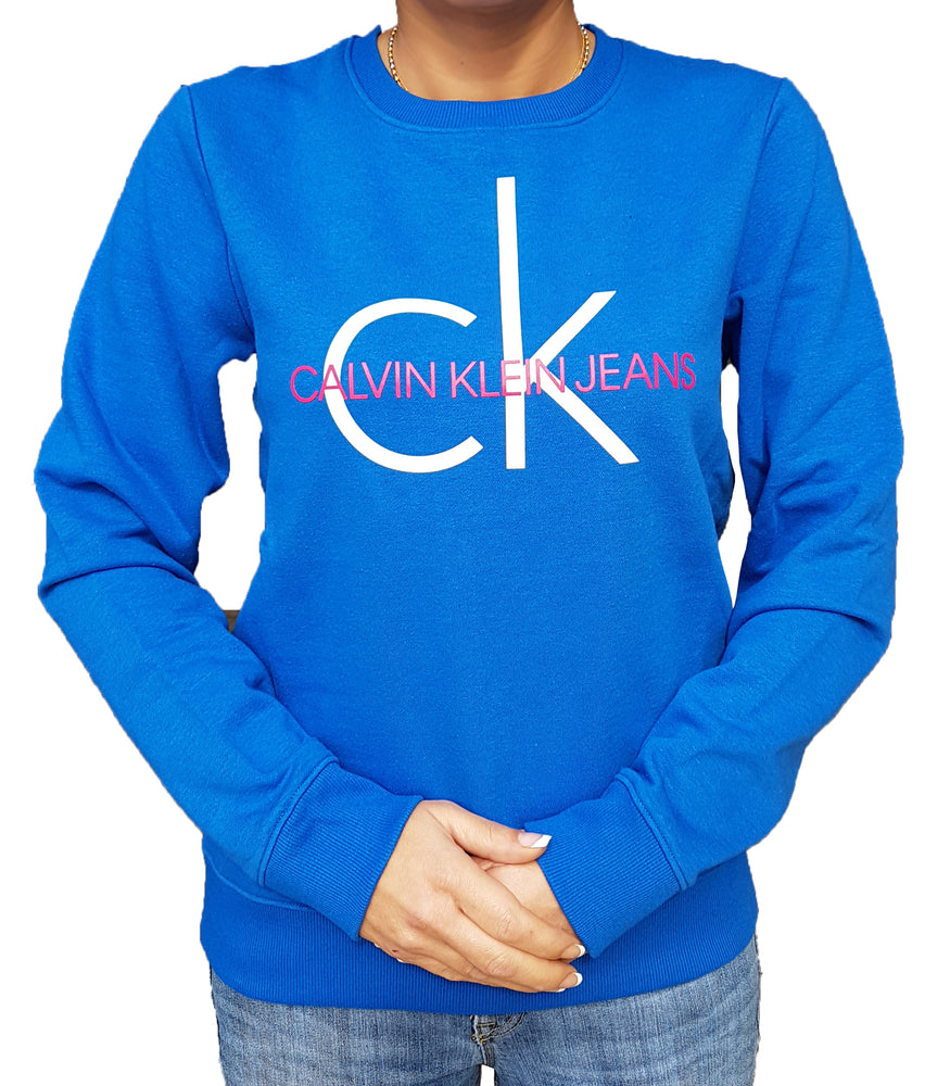 CK Logo CREW Sweatshirt Blue